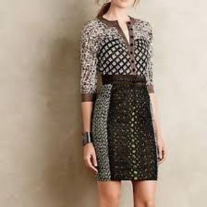 Byron Lars Melodist Pencil Dress Anthropologie 12